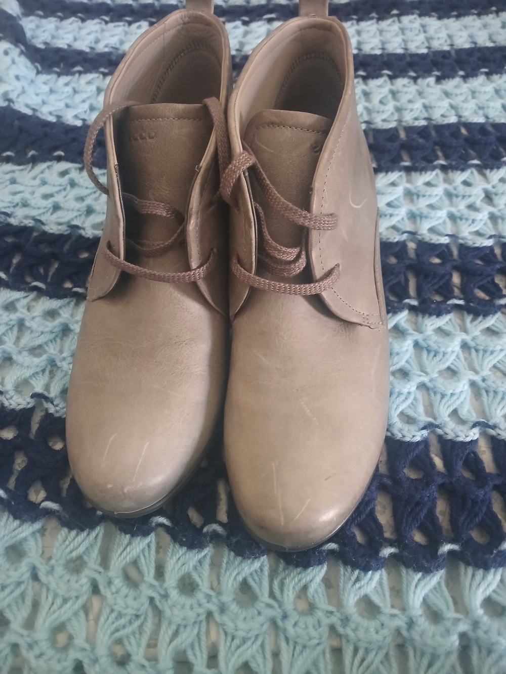 Ecco Lace-Up Fall Ankle Booties